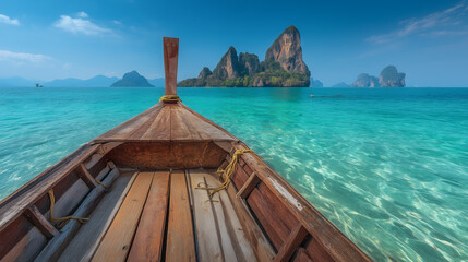 Brochure showcasing Thailand on a boat