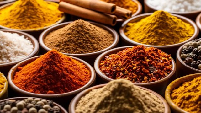 Vibrant Spice Collection: A Colorful Culinary Journey Through Flavors and Aromas