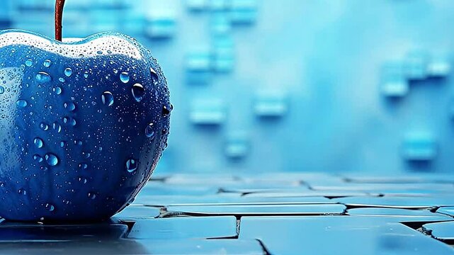 pear in Delfts Blauw realistis, highly detailed ai, generatif