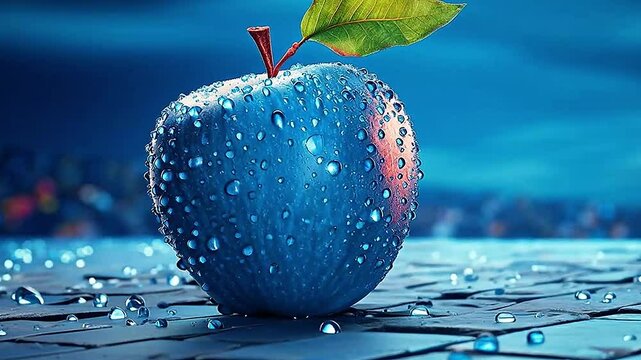 pear in Delfts Blauw realistis, highly detailed ai, generatif
