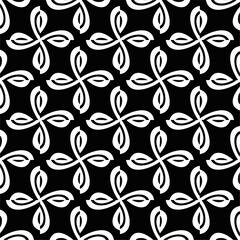 Abstract texture for fabric print, card, table cloth, furniture, banner, cover, invitation, decoration,weaving, plaid,wrapping,knitting. Repeating pattern.Black and white color.