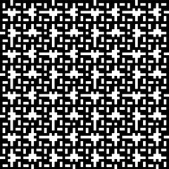 Fototapeta premium Abstract texture for fabric print, card, table cloth, furniture, banner, cover, invitation, decoration,weaving, plaid,wrapping,knitting. Repeating pattern.Black and white color.