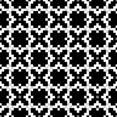 Abstract texture for fabric print, card, table cloth, furniture, banner, cover, invitation, decoration,weaving, plaid,wrapping,knitting. Repeating pattern.Black and white color.