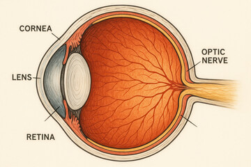 Eye Anatomy Diagram - Illustration