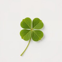 "Nature's Charm: The Vibrant Four-Leaf Clover"