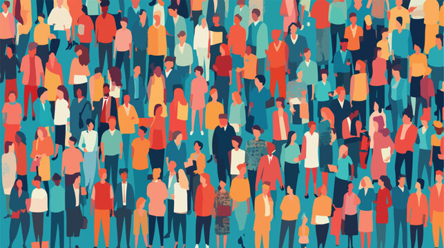 Professional Human Resources Design Flat Vector Illustration