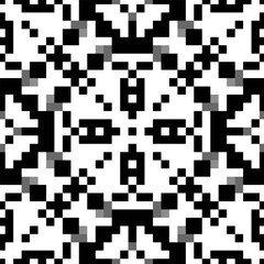 Abstract texture for fabric print, card, table cloth, furniture, banner, cover, invitation, decoration,weaving, plaid,wrapping,knitting. Repeating pattern.Black and white color.Illustrator Artwork