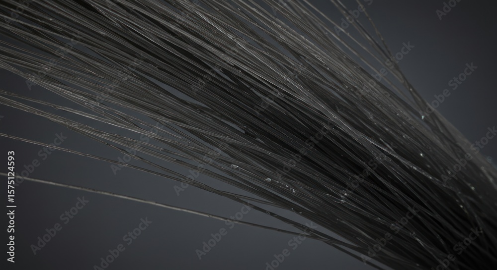 Fototapete monochromatic abstract of sleek, interwoven strands on a gradient backdrop design