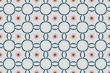 Seamless Template Background Art Endless Visual Cloth Design Decoration Tile Shape Graphic Digital Texture Wallpaper Luxury Perspective Fashion Symmetric Textile Geometric Fabric Interior Pattern.