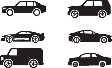 Various Car Silhouettes
