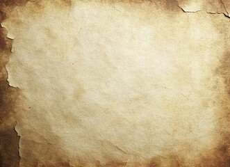 Old textured paper with darkened edges and peeling corners showing worn and vintage appearance