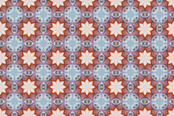 Seamless Template Background Art Endless Visual Cloth Design Decoration Tile Shape Graphic Digital Texture Wallpaper Luxury Perspective Fashion Symmetric Textile Geometric Fabric Interior Pattern.