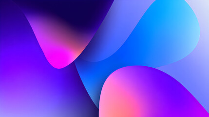 Abstract colorful waves in vibrant shades of blue and purple creating a dynamic background