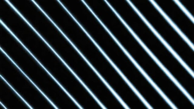 Striking Visuals of Glowing Oblique Lines on a Black Backdrop creating an abstract design