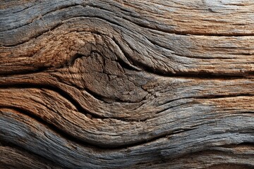 Close-up view of weathered wood grain.