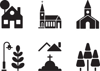 Town and Nature Icons