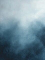 Soft gradient blending from light grayish blue tones at the top to darker blue shades at the bottom, creating a calm and misty atmosphere