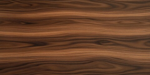 Obraz premium close-up view of polished dark brown wood surface with natural grain patterns and textures