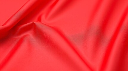 red satin fabric texture background with some smooth folds in it.
