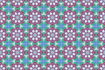 Seamless Visual Interior Decoration Texture Fashion Tile Symmetric Digital Shape Graphic Background Cloth Wallpaper Perspective Endless Luxury Geometric Textile Template Fabric Art Design Pattern.