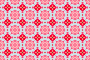 Seamless Visual Interior Decoration Texture Fashion Tile Symmetric Digital Shape Graphic Background Cloth Wallpaper Perspective Endless Luxury Geometric Textile Template Fabric Art Design Pattern.