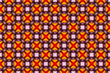 Fototapeta premium Seamless Symmetric Template Shape Digital Wallpaper Visual Art Cloth Fashion Endless Luxury Graphic Background Texture Interior Geometric Tile Textile Decoration Fabric Perspective Design Pattern.