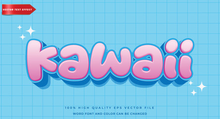 Kawaii text effect