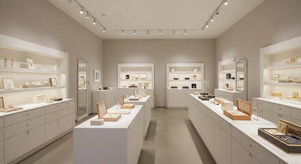 Elegant jewelry display softly illuminated showcases pristine collection. AI Generated