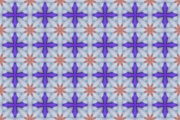 Seamless Background Graphic Fabric Tile Shape Fashion Perspective Geometric Visual Textile Interior Endless Luxury Digital Wallpaper Template Symmetric Cloth Art Texture Design Decoration Pattern.