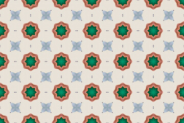 Seamless Background Graphic Fabric Tile Shape Fashion Perspective Geometric Visual Textile Interior Endless Luxury Digital Wallpaper Template Symmetric Cloth Art Texture Design Decoration Pattern.