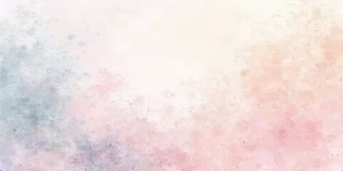 Abstract hand painted watercolour background with vintage texture and colourful splashes