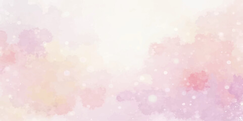 Soft Pink Abstract Water colour Background with Sparkle and Light Effects