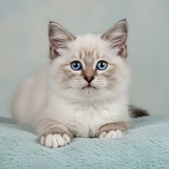 Obraz premium Lovely and cute baby kitten