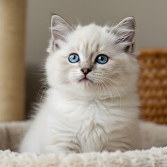 Lovely and cute baby kitten