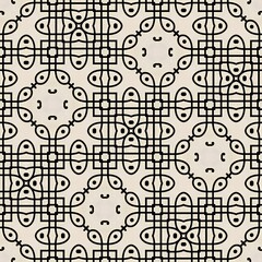 Black and white geometric seamless patterns illustrate a design concept