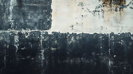 Obraz premium Dirty, old, grunge wall texture with a rough, aged, rusty metal and concrete pattern surface, perfect for a vintage backdrop design