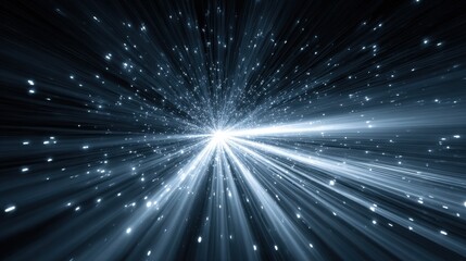 Obraz premium High-speed communication relies on light traveling through fiber optics, enabling instant access and data exchange. 