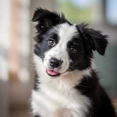 Fototapeta premium Lovely and cute baby puppy