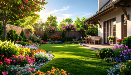 3d modeling and rendering of luxury backyard design
2