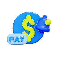 3D icon of a dollar symbol with a 