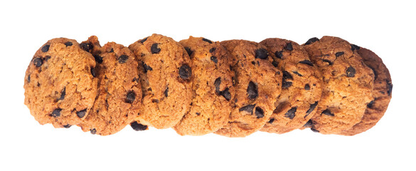 chocolate cake isolated on white background