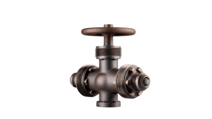 Industrial Valve: A meticulously rendered image showcases a detailed and robust industrial valve, a symbol of control and precision within engineering and infrastructure settings.