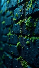 green moss on a rock