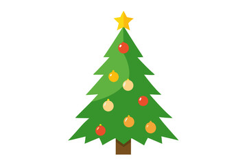 Obraz premium christmas tree vector illustration