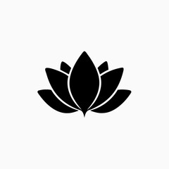 abstract lotus icon vector template