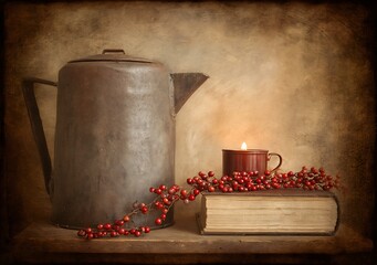 Vintage still life autumnal quietude