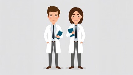 Medical Professionals in Lab Coats