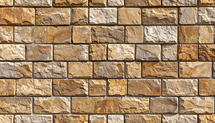 Fototapeta premium Abstract brick wall design with repetition and textured patterns 2