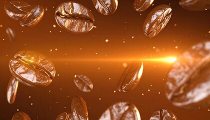 Fototapeta premium Coffee beans in motion (2)