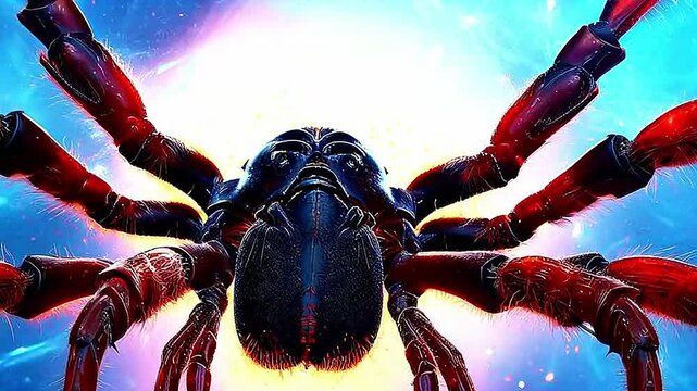 Galaxy Version of spider transform in pararel World realistis, highly detailed,ai generatif